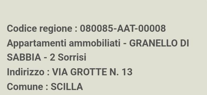 Apartament Granello Di Sabbia - Chianalea Di Scilla Zewnętrze zdjęcie